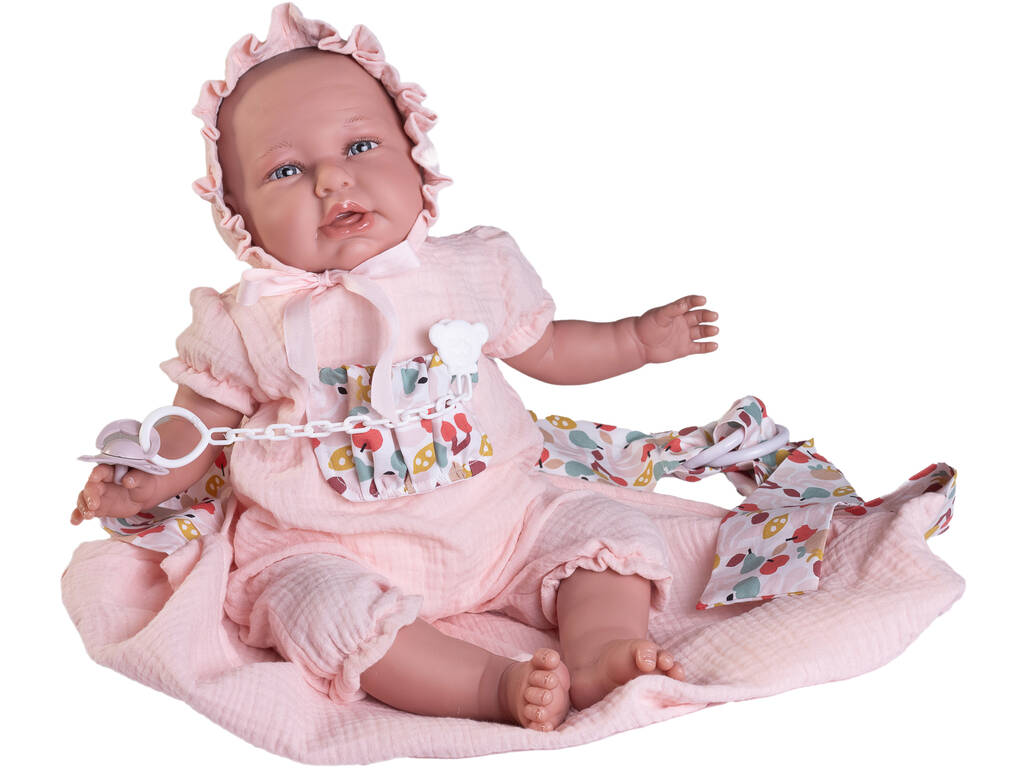 Boneca Bebé O Meu Primeiro Reborn Daniela 52 cm com Porta-bebé Antonio Juan 81386