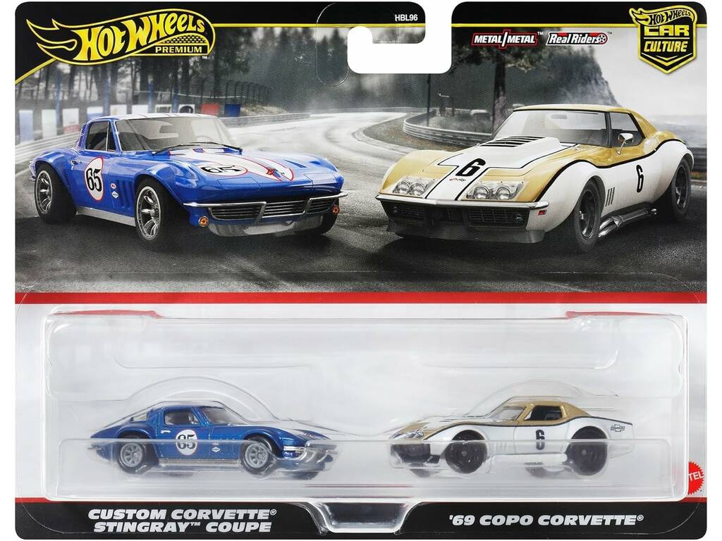 Hot Wheels Premium Pack 2 Autos Mattel HBL96