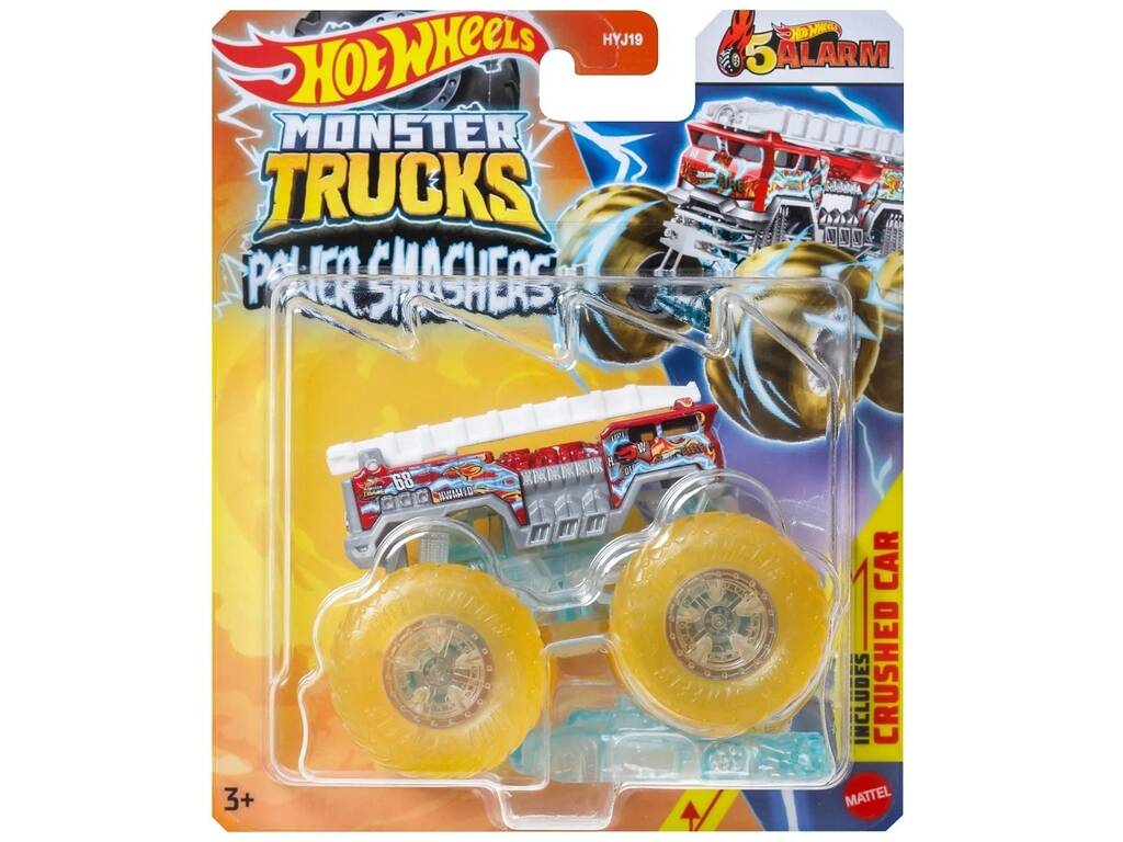 Hot Wheels Monster Trucks Vehículo Power Smashers Mattel HYJ19