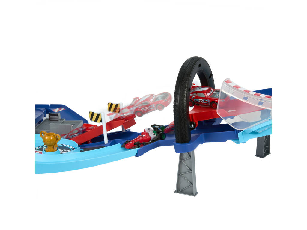 Cars Pista di Salto della Coppa del Mondo dei Piloti Mattel HXJ32