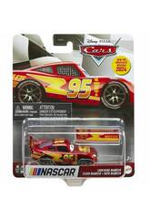 Cars Nascar Coche Metlico con Panel Mattel HYB65