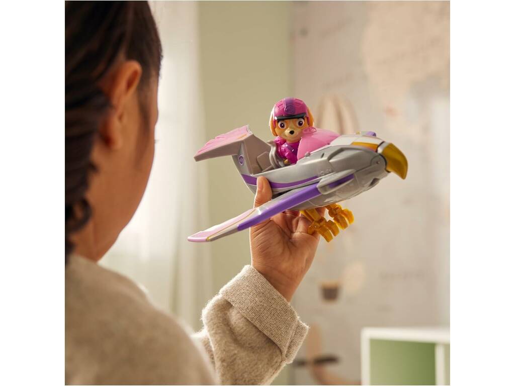 Paw Patrol Jungle Pups Figure Skye avec Falcon Véhicule Spin Master 6067760