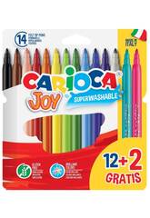 Pack 12 + 2 Marcadores Joy com Ponta de 2,8 mm. Carioca 40533