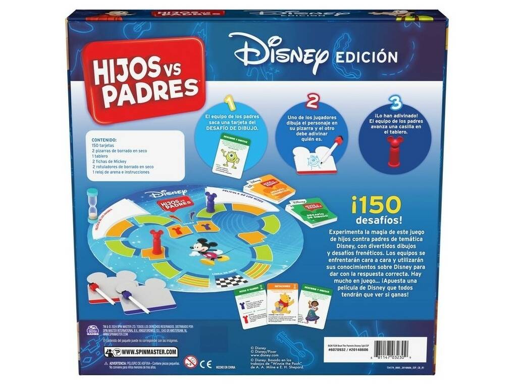 Hijos vs Padres Disney Edición Spin Master 6070932