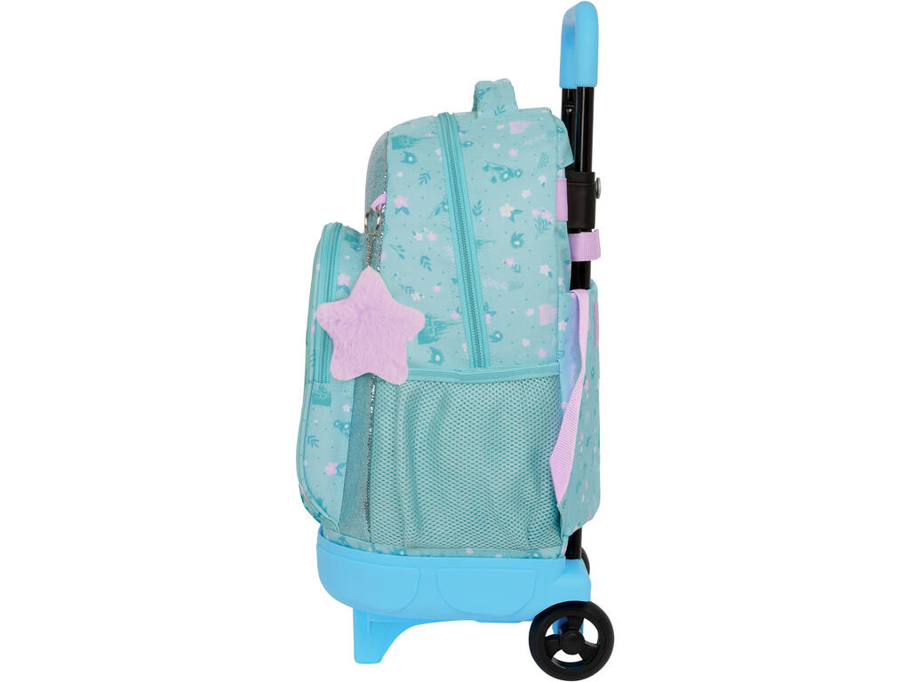 Mochila Grande com Rodas Compacta Extensível Frozen Safta 612373918