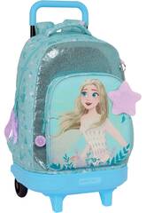 Grand sac  dos  roulettes Compact amovible Frozen Safta 612373918