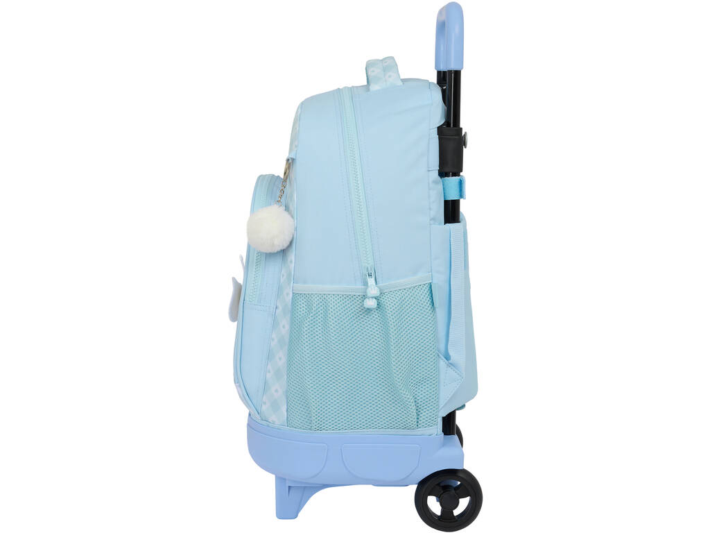 Mochila Grande com Rodas Compacta Extensível Glowlab Safta 612313918