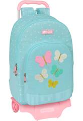 Mochila 876 con Carro 905 Reciclado Moos Butterflie de Safta 642349160