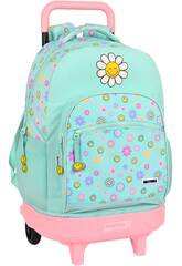 Groer Rucksack mit abnehmbarem Rollwagen SmileyWorld von Safta 612281918