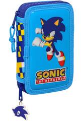 Petite trousse double 25 pices Sonic Speed par Safta 412395854