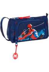 Federmäppchen mit Ausklappfach Leer Spiderman Hero von Safta 412443917