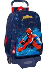 Sac  dos 180 avec trolley 905 Spiderman Neon Safta 612443313