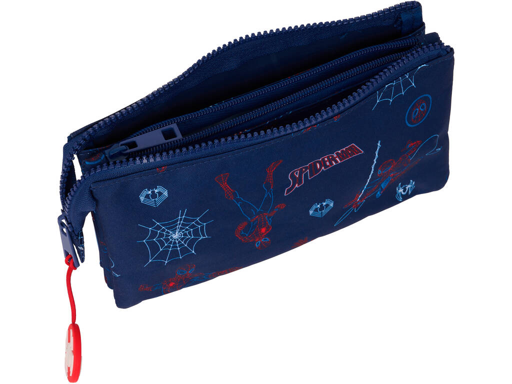 Safta Spiderman Neon Triple Pencil Case 812443744