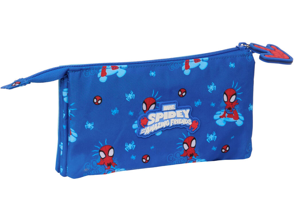 Trousse à crayons Triple Spidey Safta 842432744