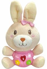 Peluche Coelho 17.5 cm com Luzes e Sons de Pelucheto SL88026