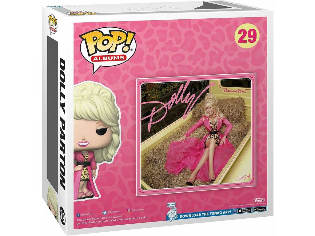 Funko Pop Album Dolly Parton Album Backwoods Barbie con figura 64040