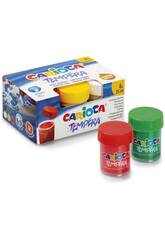 Pack 6 Tempera lavable de qualit suprieure 25 ml. Carioca 40422