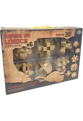 Giochi di logica Set di 6 puzzle 3D