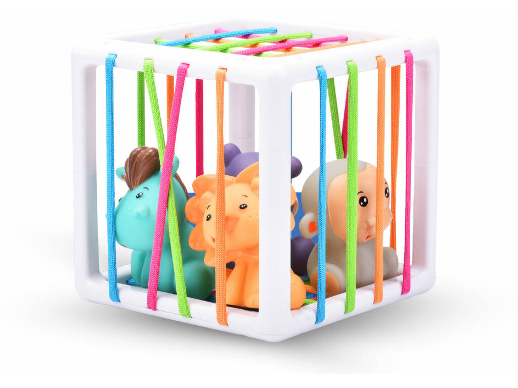 Cubo Infantil Elástico Formas e Cores Animalitos