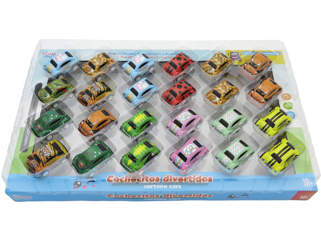 Conjunto 24 Carros de Metal de 5,5 cm