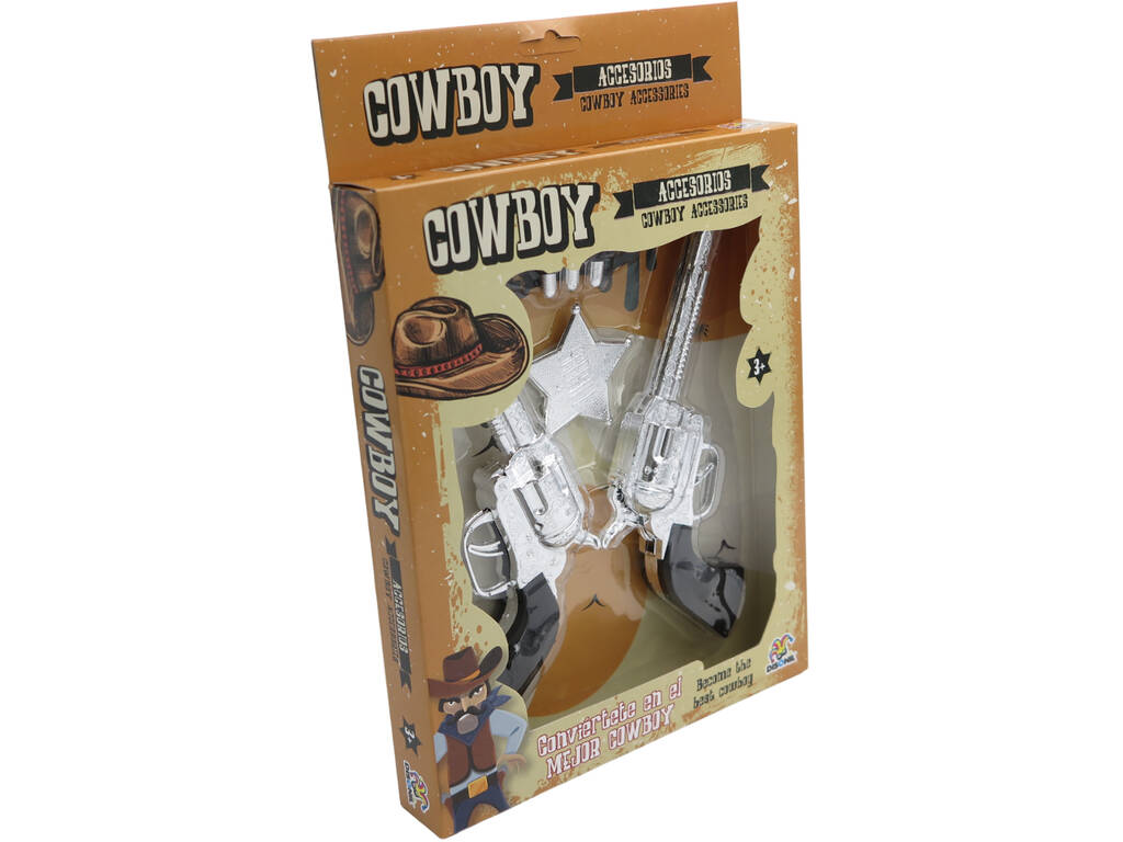 Sets mit 2 Cowboy-Pistolen und Zubehör