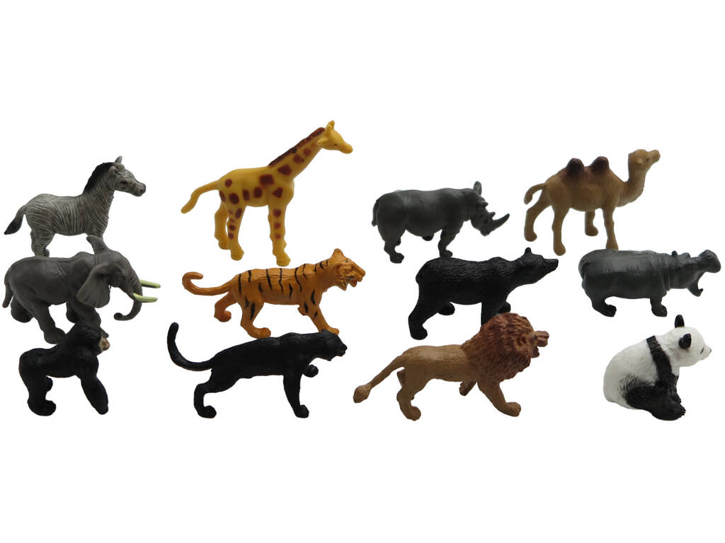 Mundo Animal Set 12 Animales Salvajes Variados