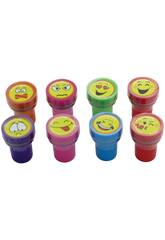 Pack con 8 timbri Emoticons Party Toys