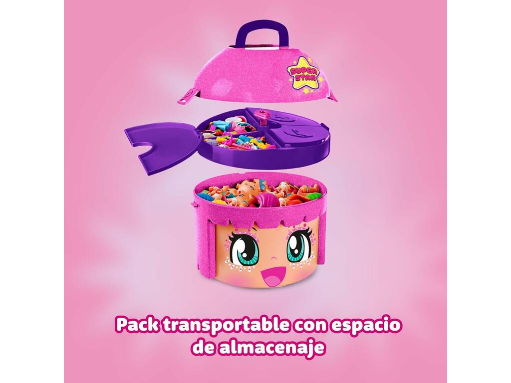 Pinypon Super Star Maleta com 4 Figuras Exclusivas e 10 Acessórios Famosa PNY72000