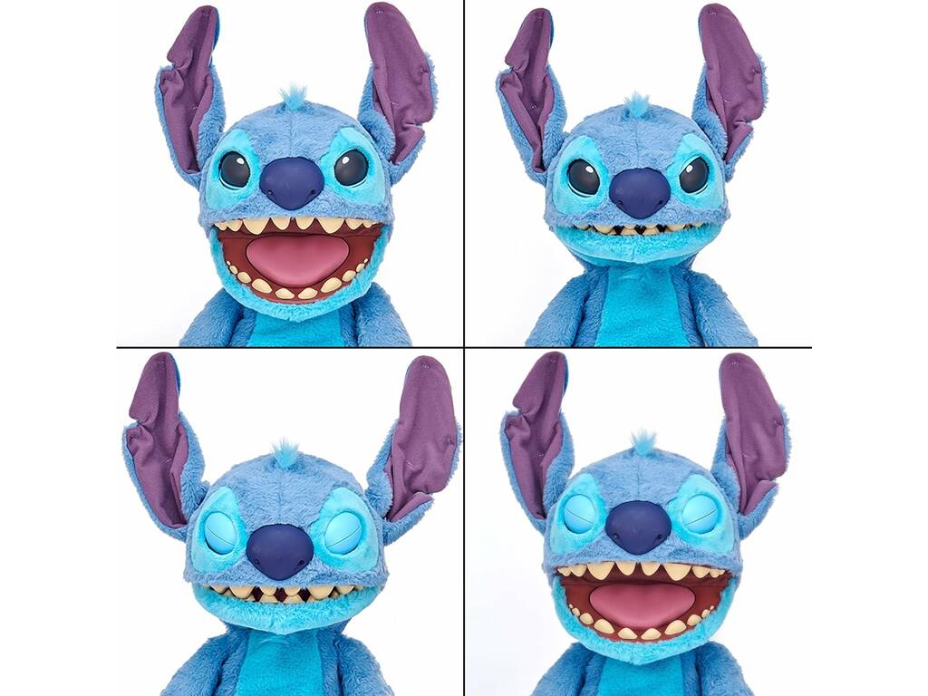 Stitch Boneco Animatrónico Real FX com Sons e Movimentos Realistas Famosa TTC29000