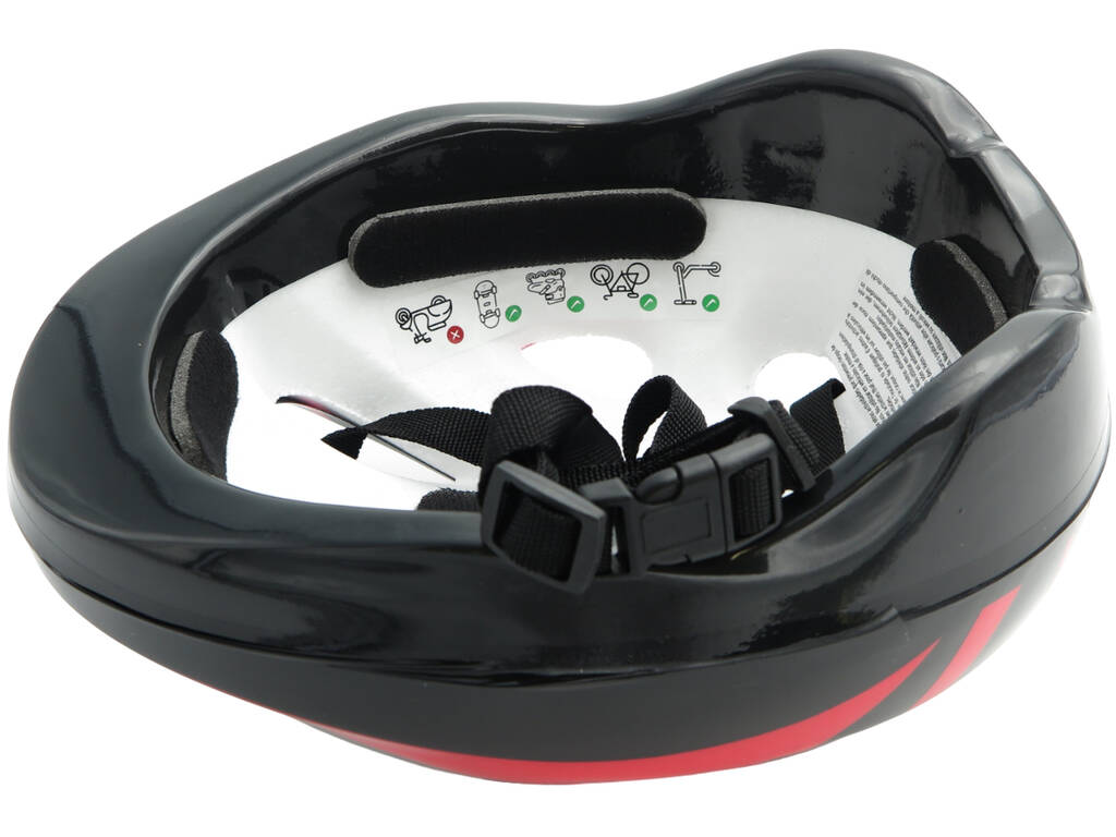 Casque de sport multisport X-Treme noir et rouge pour enfants Taille M