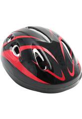 Casco Deportivo Multideporte X-Treme Negro y Rojo para Nios Talla M