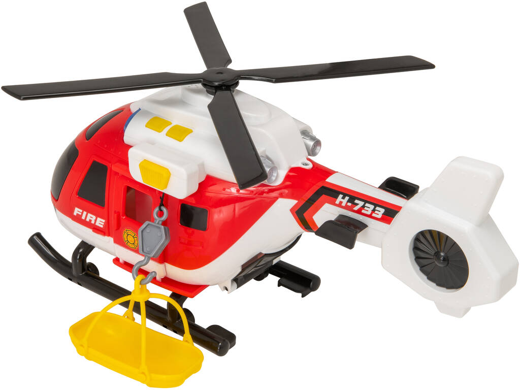 Teamsterz Helicóptero de Rescate de Bomberos con Luz y Sonidos HTI 1416845