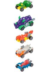 Teamsterz Pack 5 Carros Metal Beast Machines HTI 1417434