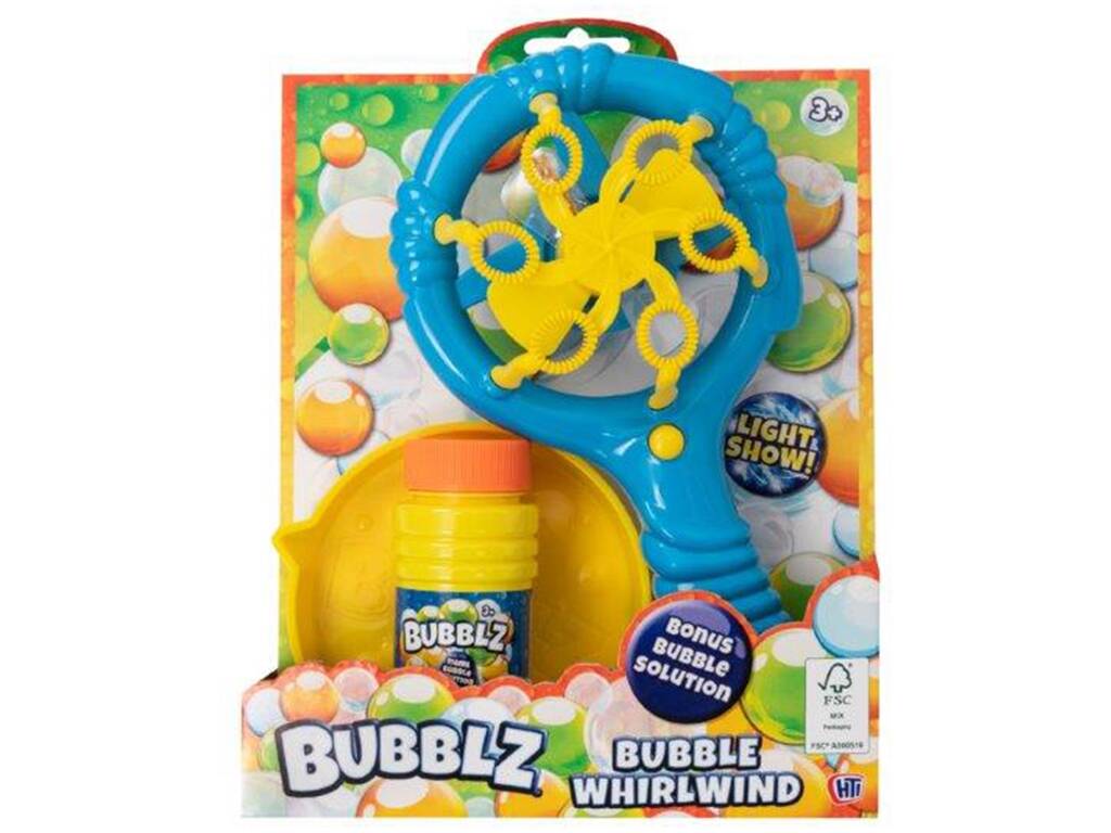 Bubblz Seifenblasen-Lüfter Bubble Whirlwind mit 118 ml Flasche und Schale HTI 1375914