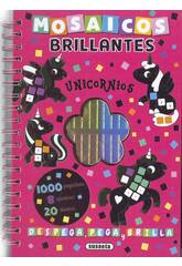 Libro Crea e colora Gli unicorni con mosaici brillanti