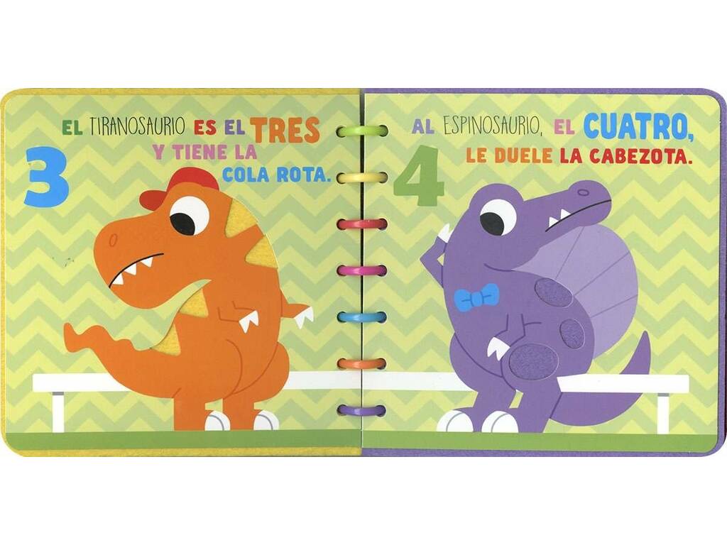 Livre en feutre pour toucher les dinosaures Les chiffres de 1 à 10