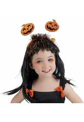 Diadema Infantil Muelle Calabazas