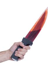 Psycho Messer mit Blut 40 cm Rubies S7741