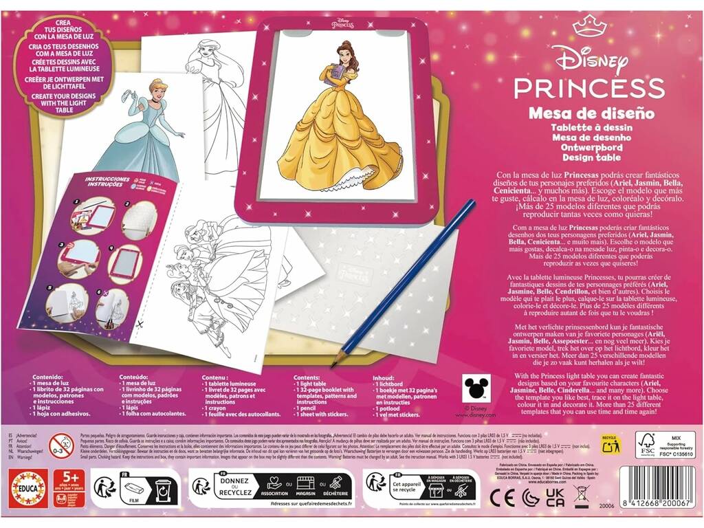 Table design Disney Princesse