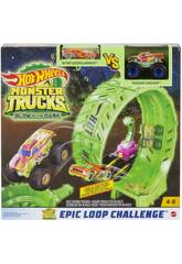 Hot Wheels Monster Trucks Glow In The Dark Sfida Looping Epico Mattel HBN02