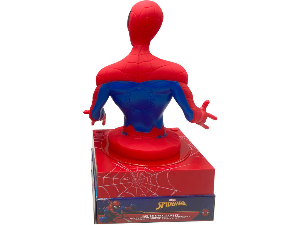 Spiderman Relógio Despertador com Luz Noturna Kids SPD3621