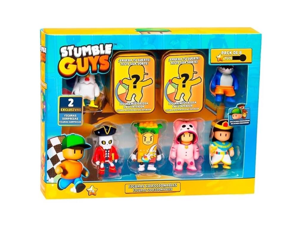 Stumble Guys Lot de 8 figurines