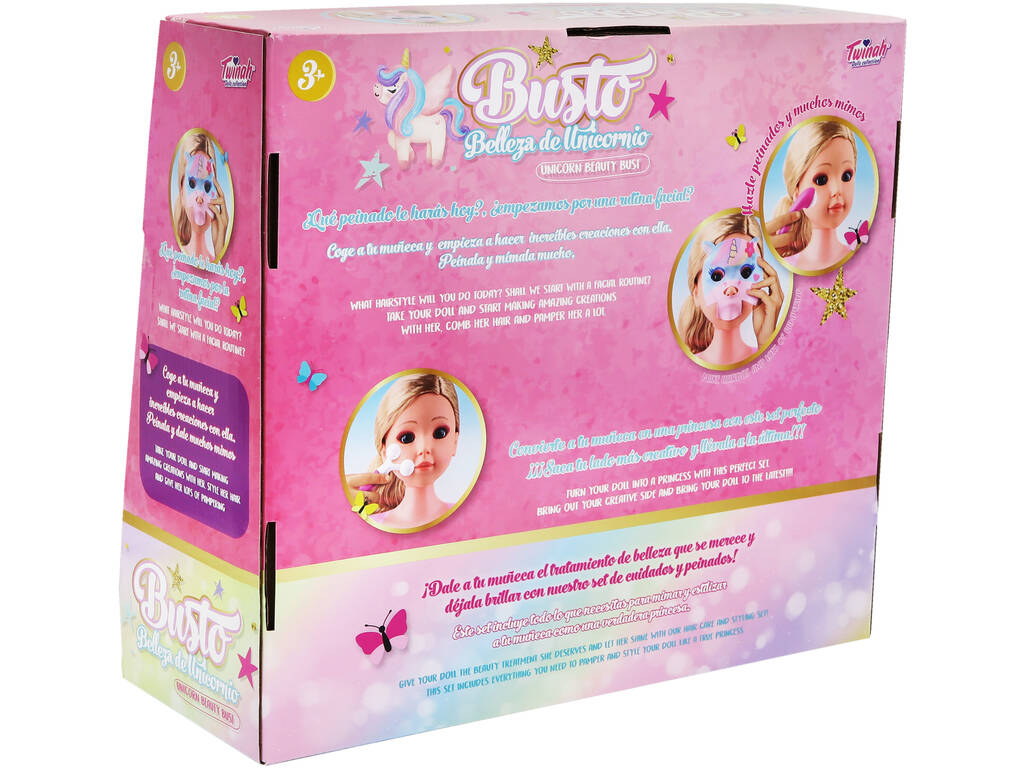 Busto Belleza de Unicornio con Accesorios