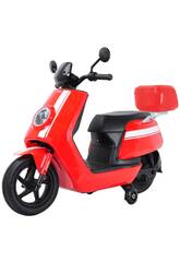 Scooter  batterie 12V rouge avec lumire