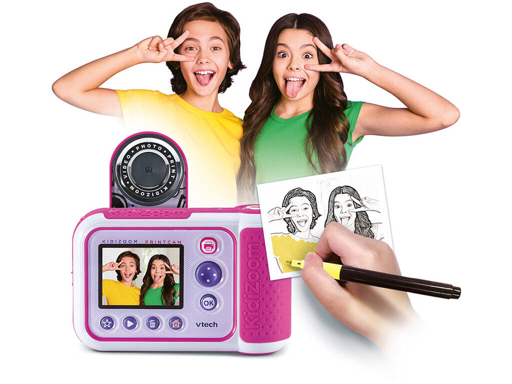 KidiZoom Print Cámara Rosa Vtech 80-549157