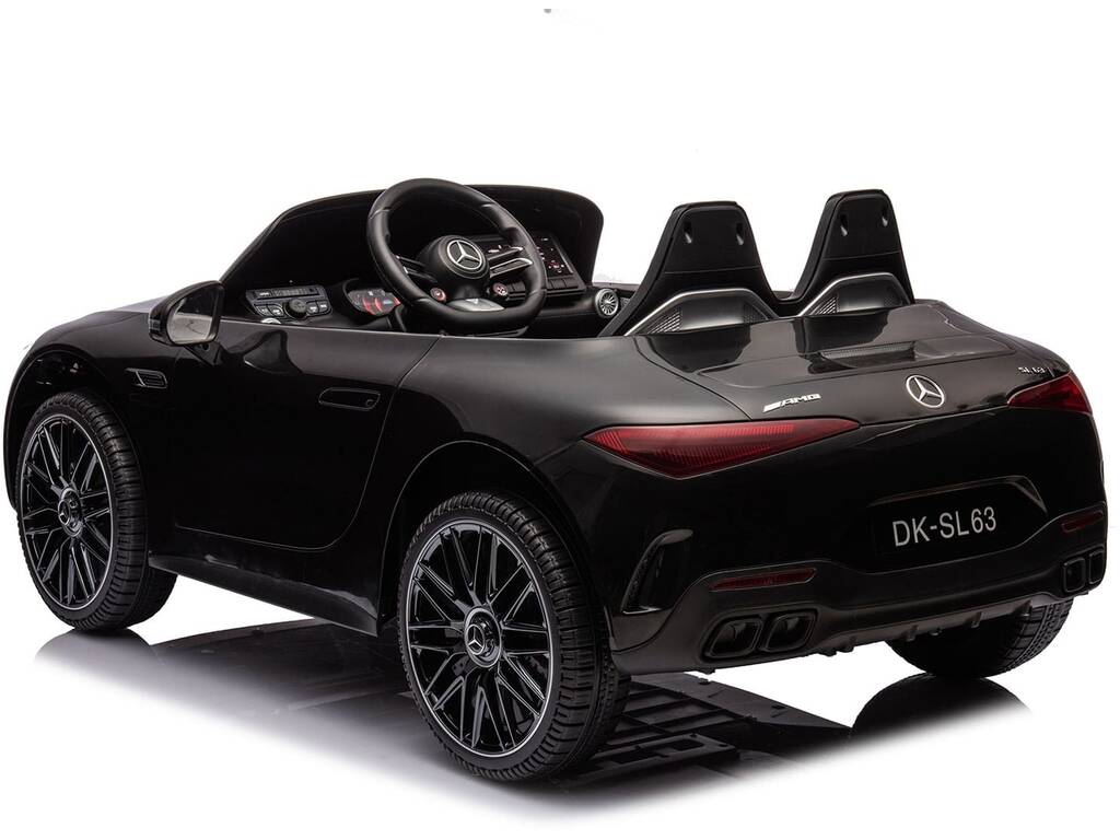 Coche Descapotable Mercedes AMG SL63 Negro de 12V con Radio Control