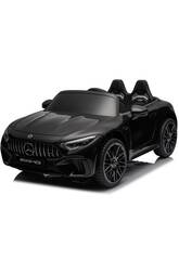 Coche Descapotable Mercedes AMG SL63 Negro de 12V con Radio Control