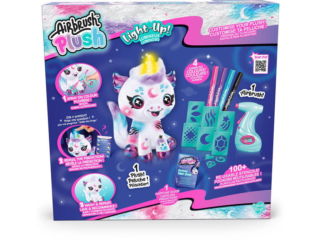 Airbrush Plush Cosmic Unicornio Canal Toys AIR028