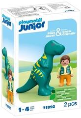 Playmobil Junior Figura Menino e Dinossauro 71892