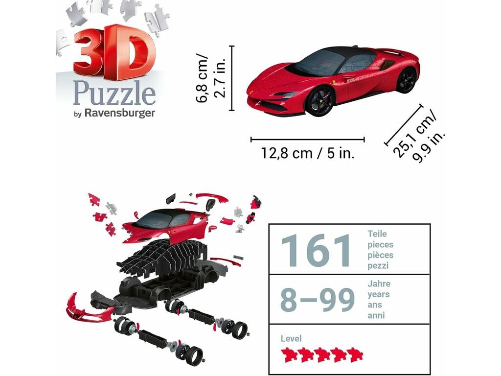 3D Puzzle Ferrari SF90 Stradale